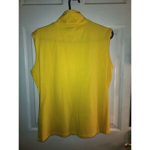 LUNARABLE Yellow Sleeveless Mock Neck Top XXL Cotton Blend NWT